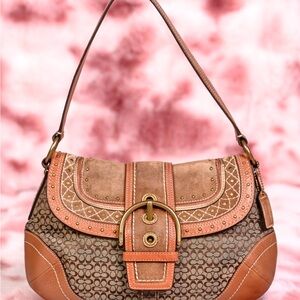Coach SoHo Brown and Tan Handbag
